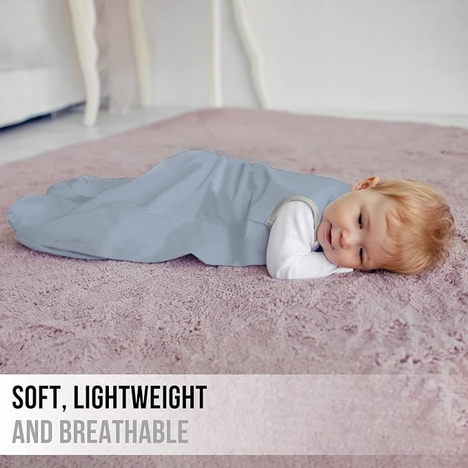 Mama Cheetah Baby Sleep Sack 0.5 TOG, Organic Cotton Baby Wearable Blanket with Two-Way Zipper, Swaddle Transition Baby Sleeping Bag for Newborn Infant Toddler Boy Girl, 18-24 Months