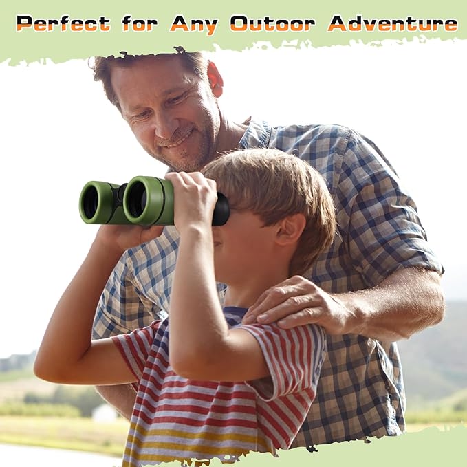 12 Pack Kid Binoculars Shockproof Mini Compact Binoculars Toys for Girls Boys Small Folding Telescope for Bird Watching Educational Learning Camping Birthday Gifts