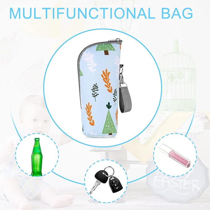 Accmor Baby Bottle Cooler Tote Bags, Insulated Breastmilk Cooler Bag, Nursing Bottle Warmer Bag for Nursing Mom Daycare Travel