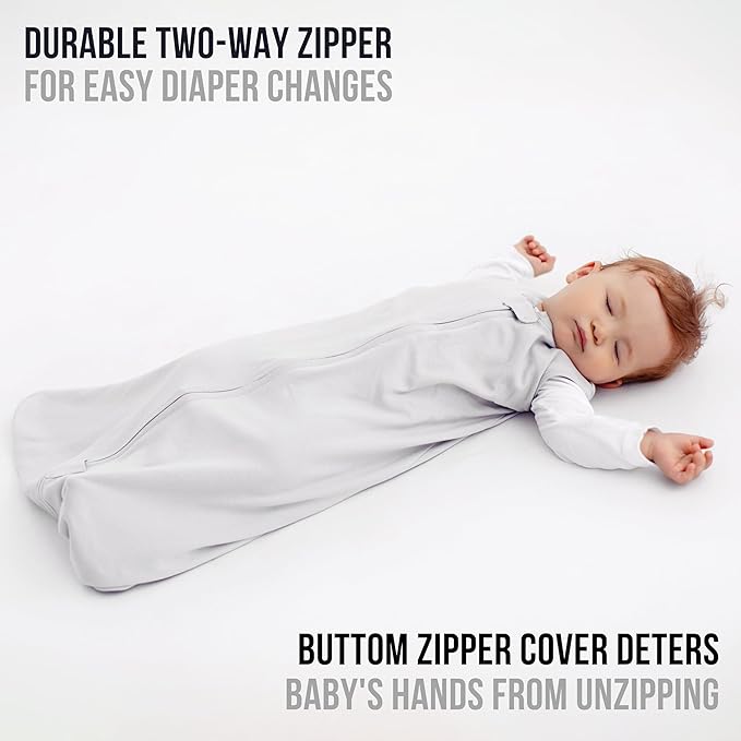 Mama Cheetah Baby Sleep Sack 2.5 TOG, Organic Cotton Baby Wearable Blanket with Two-Way Zipper, Swaddle Transition Baby Sleeping Bag for Newborn Infant Toddler Boy Girl, 12-18 Months