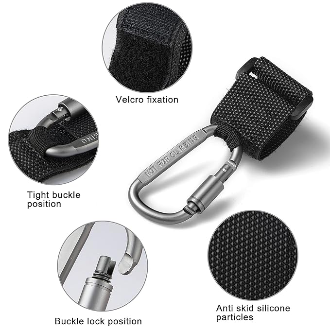 Baby Stroller Hook, Clip or Hang a Diaper Bag to Your Pram or Buggy, 2 Pieces