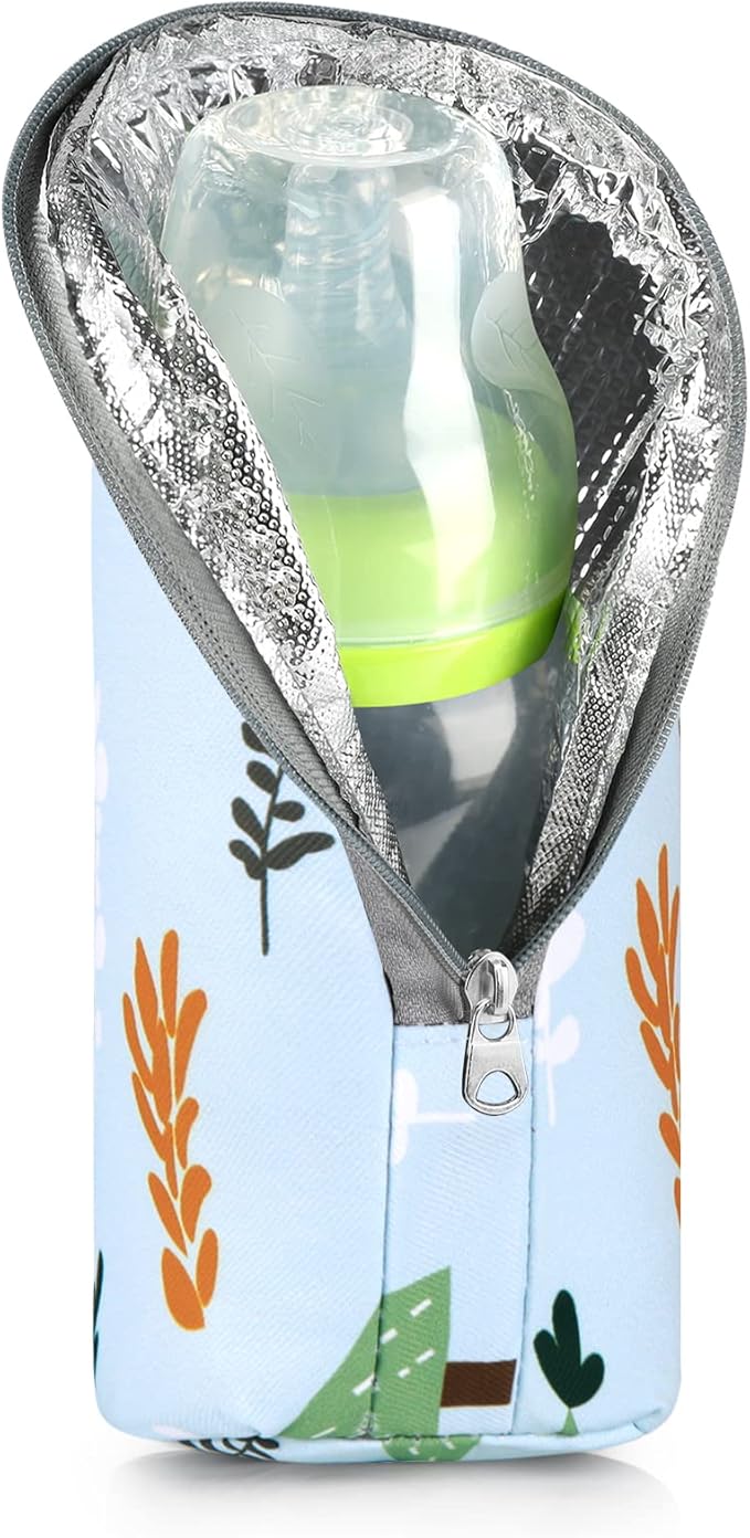 Accmor Baby Bottle Cooler Tote Bags, Insulated Breastmilk Cooler Bag, Nursing Bottle Warmer Bag for Nursing Mom Daycare Travel