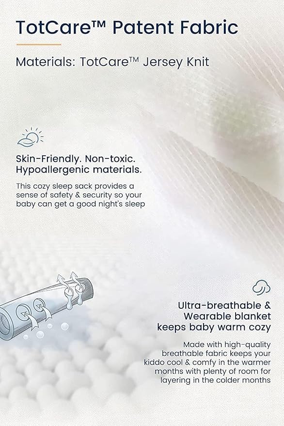 TotAha Sleep Sack 15-18-24 Months 3-Pack,Stretchy,Buttery Soft Sleeping Bag,Light Baby Wearable Blanket with 2-Way Safe Zippers for Boys Girls, 0.5 TOG