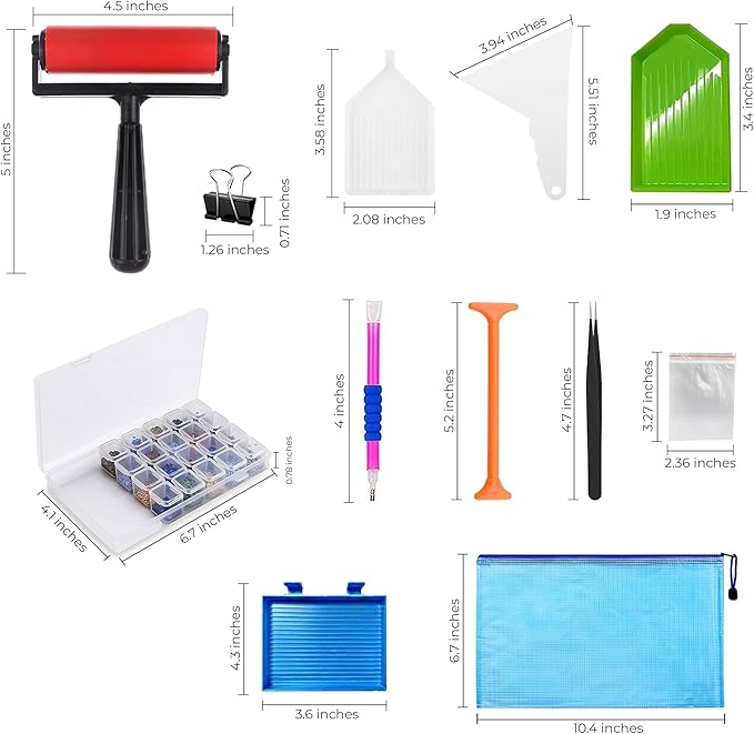 iVyne Rechargeable A4 Light Pad for Diamond Painting & Art Projects – LED Light Board with Diamond Art Accessories – Ultra-Thin & Portable Diamond Dot Light Board, Perfect for Artists - Black