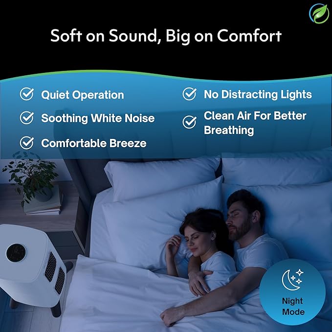 Air Oasis iAdaptAir 2.0 H13 HEPA Filter Air Purifier Reduces 99% of Viruses, Mold, Dust, Smoke, Pollen & Odors Quietest on The Market WiFi Compatible 2,650 Sq Ft of Clean Air