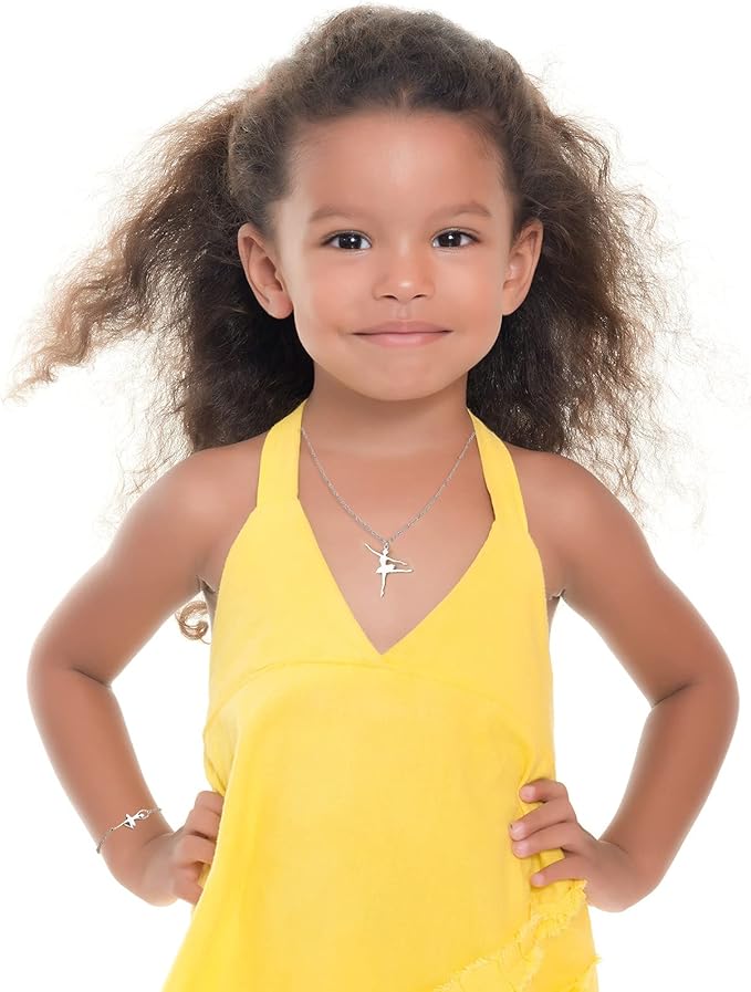 Jewelkeeper Ballerina Music Box & Little Girls Jewellery Set - 3 Ballerina Gifts for Girls