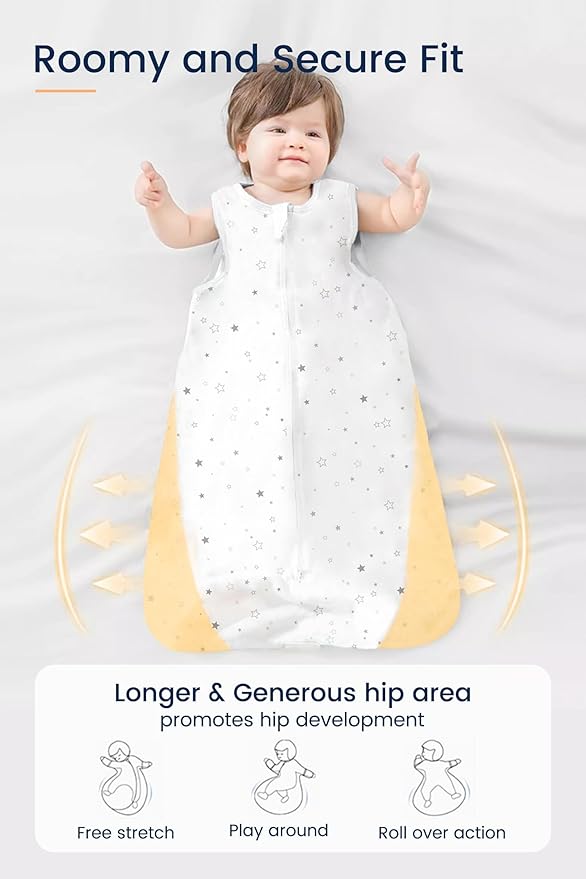 TotAha Dinosaur Toddler Sleep Sack 2T-3T-4T, 0.5 TOG Summer Light Sleeping Sacks, Soft Wearable Blanket Baby Sleep Bag with 2-way Zipper, X-Large