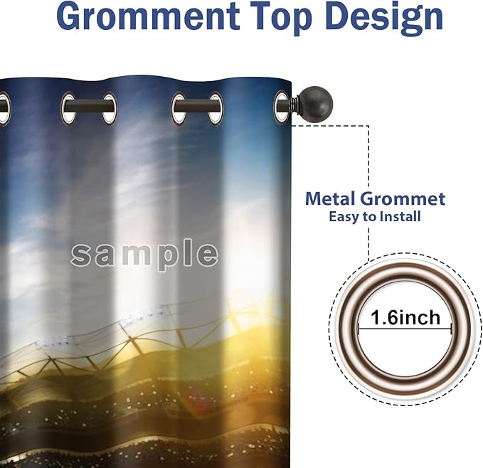 Jekeno Game Controller Blackout Curtains for Kids Boys Teens Bedroom Colorful Gamer Gaming Gamepad Decor for Home Living Room Darkening Grommet Window Drapes 2 Panel Set, 42"x63"