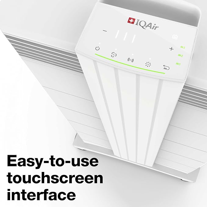 IQAir HealthPro Plus XE Air Purifier - 3-Pack- Smart HyperHEPA Filtration for Large Rooms up to 3375 sq ft - Viruses, Allergens, Smoke, Mold, Dust, Pet Dander, Swiss Made, WiFi Enabled