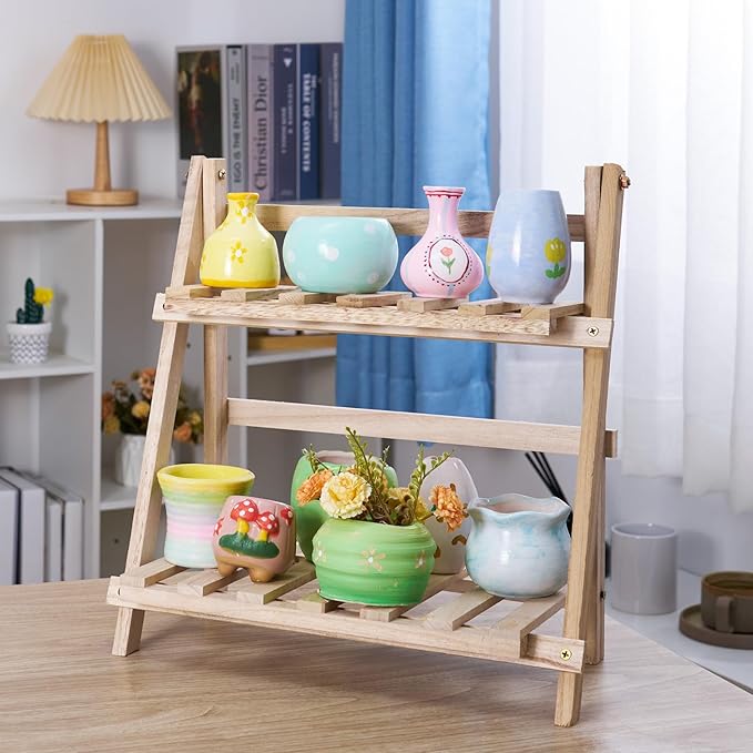 Alldeer Mini Pottery Wheel Machine - 6" Upgraded Clay Wheel for Beginners & Kids, 75W Motor, Adjustable Speed, Low Noise Ceramic Making Kit with 18PCS Sculpting Tools, Ideal for Home DIY (Green)