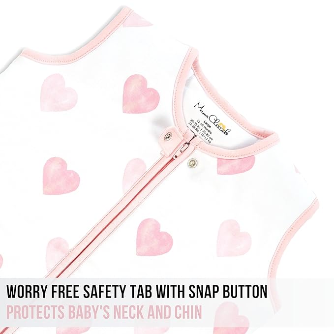 Mama Cheetah Baby Sleep Sack 2.5 TOG, Organic Cotton Baby Wearable Blanket with Two-Way Zipper, Swaddle Transition Baby Sleeping Bag for Newborn Infant Toddler Boy Girl, 18-24 Months