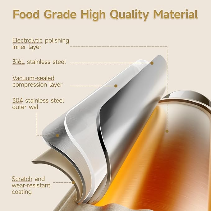 Snow Bear Portable Bottle Warmer for Travel, Fast Heating in 2.5 Mins for Breast Milk and Formula, 10200mAh Battery with LED Display, 17oz Large Capacity, Baby Bottle Warmer with Temperature Control