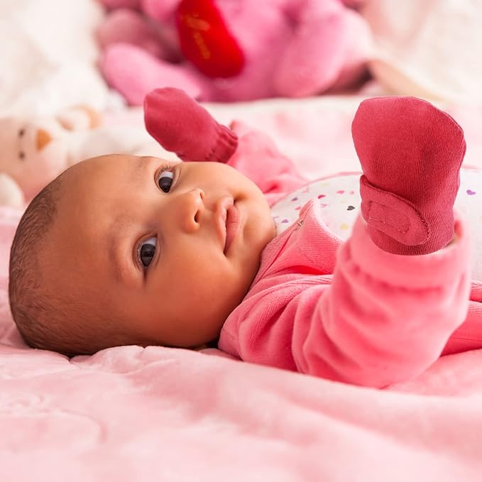 Adjustable Baby Mittens No Scratch Newborn Cotton Breathable Gloves Warm Baby Mitts for Boys Kids