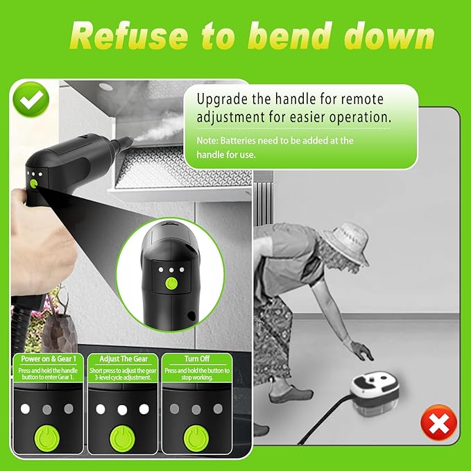 2500W Handheld Steam Cleaner,Portable Car Steamer For Auto Detailing,High-Temperature and Pressure Steam Cleaner For Home, Steam Cleaning Machine for Furniture,Kitchen,Grout,Floor,Tile (09-Green)