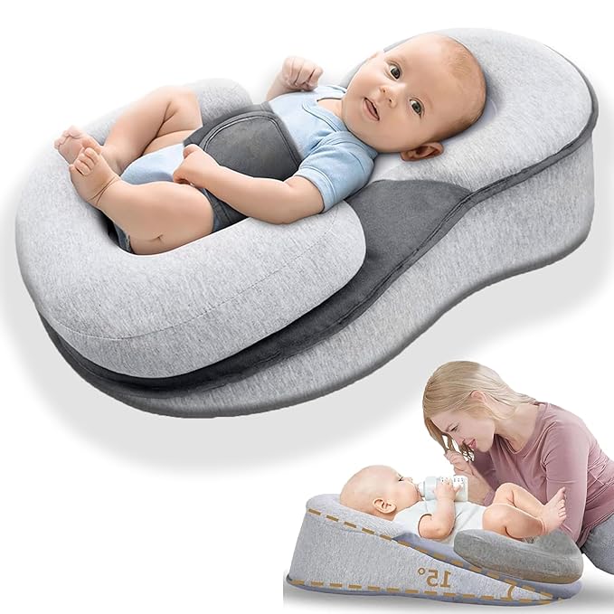 2026 New Rest Nest Baby Lounger Pillow, Baby Lounger Pillow for Infant Support Cushion Reflux