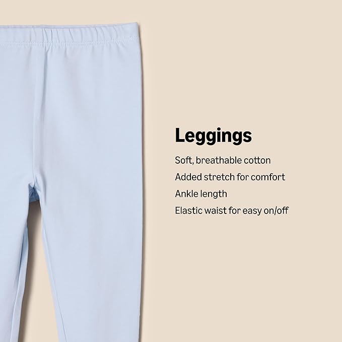 Amazon Essentials x Sofia Grainge Unisex Toddlers and Babies' Legging, Pack of 3