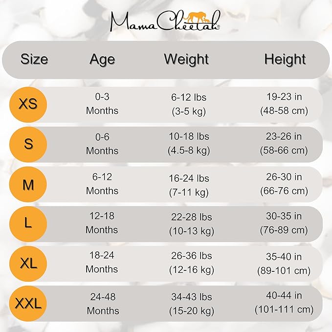 Mama Cheetah Baby Sleep Sack 2.5 TOG, Organic Cotton Baby Wearable Blanket with Two-Way Zipper, Swaddle Transition Baby Sleeping Bag for Newborn Infant Toddler Boy Girl, 12-18 Months