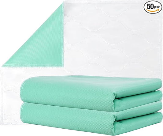 Inspire Super and Ultra Absorbent Reusable Bed Pads (23" X 36" Reusable 2 Pack)