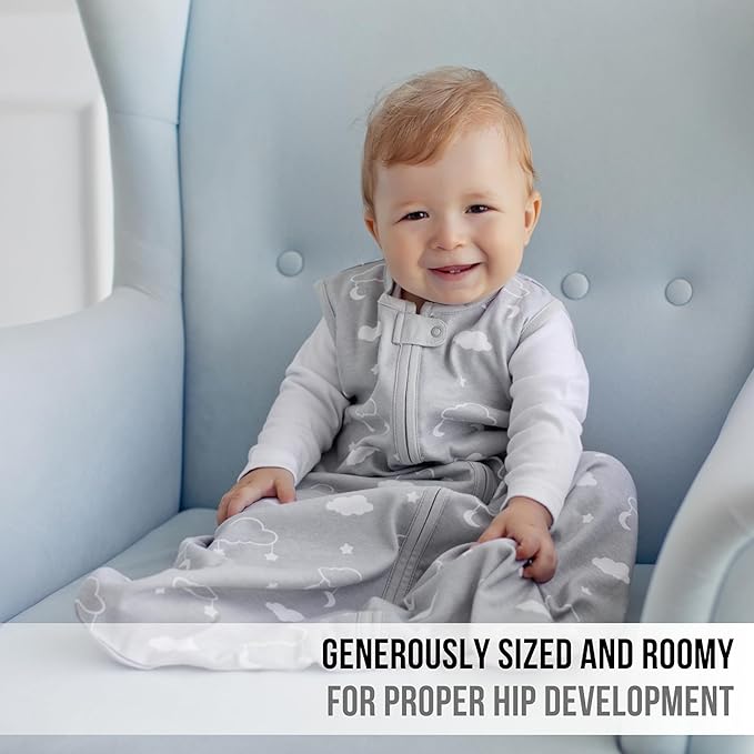 Mama Cheetah Baby Sleep Sack 2.5 TOG, Winter Baby Sleeping Bag with 2-Way Zipper, Organic Cotton Swaddle Transition Wearable Blanket for Boy Girl Infant Toddler, 24-48 Months, 1-Pack