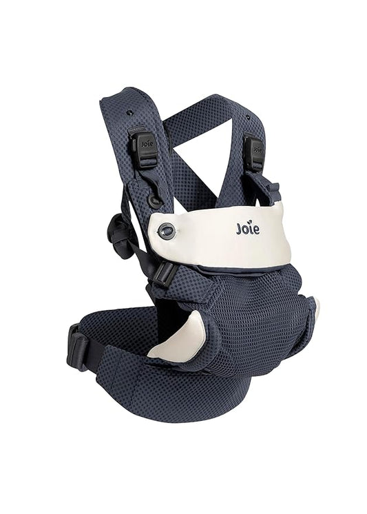 Joie Savvy Lite Air 3-in-1 Baby Carrier – Lightweight, Ergonomic Baby Carrier with 3 Carry Positions, Breathable Fabric, Padded Straps, and Lumbar Support (Indigo)