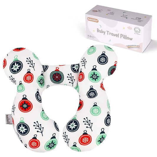 KAKIBLIN Baby Travel Pillow for Head and Neck, Upgraded Baby Support Pillow, Baby Neck Pillows for Car Seat,Pushchair,Travel,(Cross)