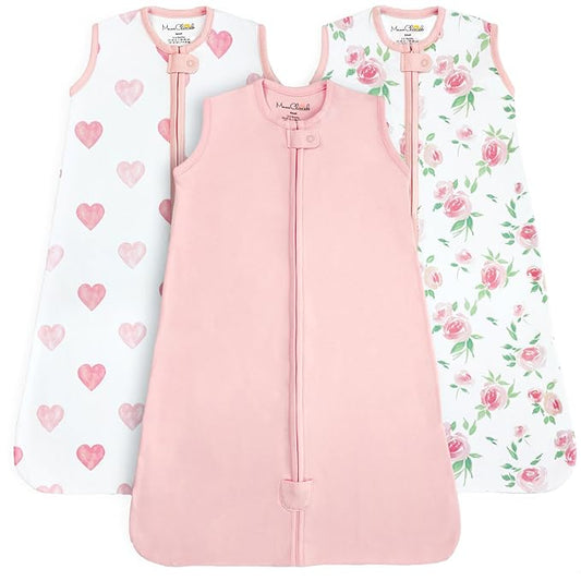 Mama Cheetah Baby Sleep Sack 0.5 TOG, Organic Cotton Baby Wearable Blanket, Swaddle Transition Baby Sleeping Bag, Boy Girl Newborn Infant, XXL (24-48 M)