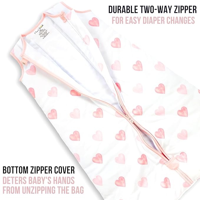 Mama Cheetah Baby Sleep Sack 2.5 TOG, Winter Baby Sleeping Bag with 2-Way Zipper, Organic Cotton Swaddle Transition Wearable Blanket for Boy Girl Infant Toddler, 24-48 Months, 1-Pack