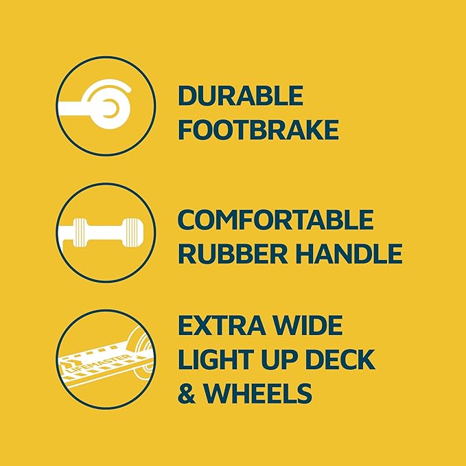 3-Wheel Kids Scooter with Multi-Color Lights on Deck & Wheels – 5-Height Adjustable Handlebar, Wide Anti-Slip Deck, Child Safety Certified, Boys & Girls Ages 3+ Supports Up to 150 lbs