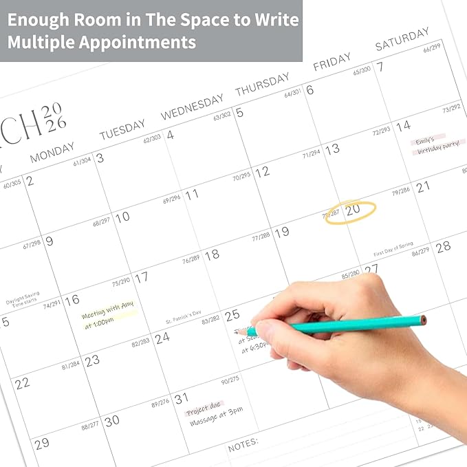 2025-2027 Magnetic Fridge Calendar 21 Monthly Magnetic Calendar for Refrigerator Planner Runs from October 2025 Until June 2027 Easy Organizing Markers Tearable (Simplicity)