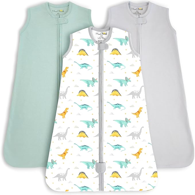 Mama Cheetah Baby Sleep Sack 0.5 TOG, Organic Cotton Baby Wearable Blanket with Two-Way Zipper, Swaddle Transition Baby Sleeping Bag for Newborn Infant Toddler Boy Girl, 0-6 Months