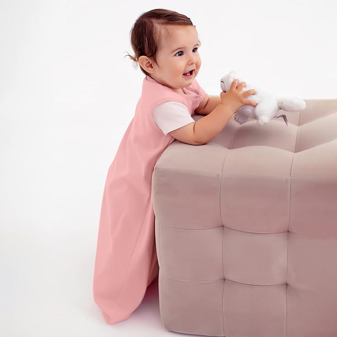 Mama Cheetah Baby Sleep Sack 0.5 TOG, Organic Cotton Baby Wearable Blanket with Two-Way Zipper, Swaddle Transition Baby Sleeping Bag for Newborn Infant Toddler Boy Girl, 6-12 Month