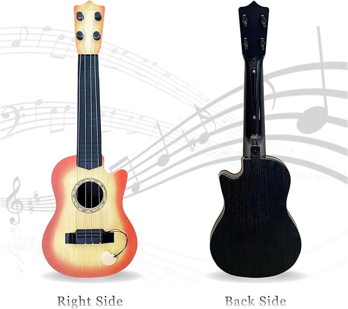 17inch Mini Guitar Toy, 4 Strings Guitar for Kids Musical Instrument Toys for Toddler Kids/Boys/Girls/Beginner.