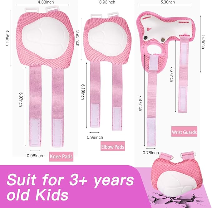 Kids Bike Helmet Set Adjustable Helmet for Ages 3-15 Kids Toddler Boys Girls Youth, Multi-Sport Bicycle Skateboarding Football Rollerskating Scooter Rollerblade Balance Bike Helmets