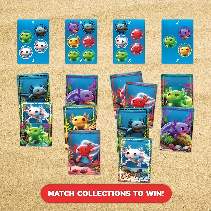 A Lotta Axolotls | Lighthearted Card Game | Great for Game Night | Perfect for Kids and Adults | Ages 6 and up