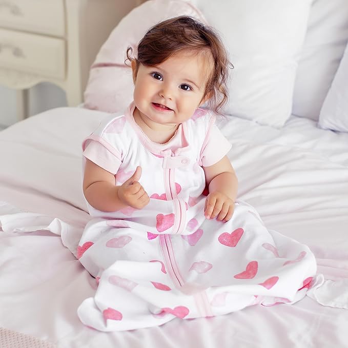 Mama Cheetah Baby Sleep Sack 0.5 TOG, Organic Cotton Baby Wearable Blanket, Swaddle Transition Baby Sleeping Bag, Boy Girl Newborn Infant, XXL (24-48 M)