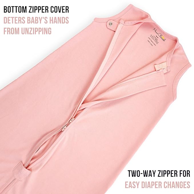 Mama Cheetah Baby Sleep Sack 0.5 TOG, Organic Cotton Baby Wearable Blanket with Two-Way Zipper, Swaddle Transition Baby Sleeping Bag for Newborn Infant Toddler Boy Girl, 0-6 Months