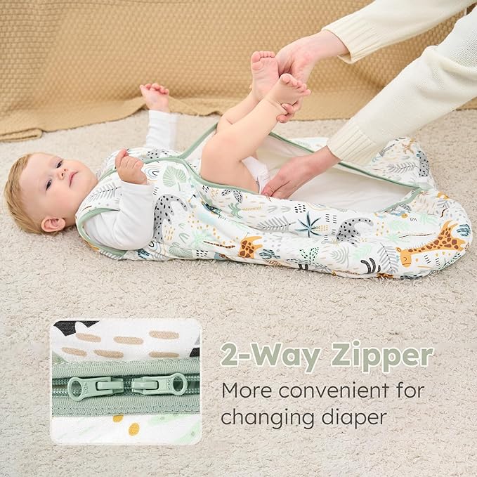 Yoofoss Baby Sleep Sack 12-18 Months, TOG 2.5 Baby Wearable Blanket with 2-Way Zipper, 100% Organic Cotton Fabric Winter Newborn Sleeping Sack, Warm Soft Comfy