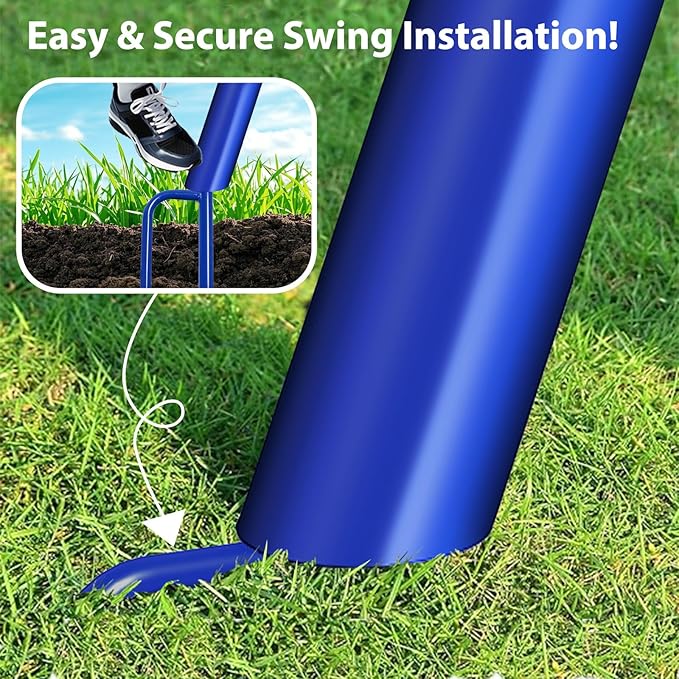 50-Inch Saucer Swing for Kids & Adults - Heavy-Duty 600 lbs Capacity, Indoor & Outdoor Use, Easy Assembly, for Outdoor Fun & Autism Relaxation