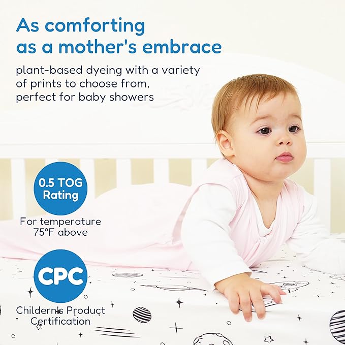 TotAha Sleep Sack 6-12-15 Months 3-Pack, Stretchy, Buttery Soft, Swaddle Transition Sleeping Bag, 2-Way Safe Zippers, Silky Comfort Baby Wearable Blanket for girl boy 0.5 TOG