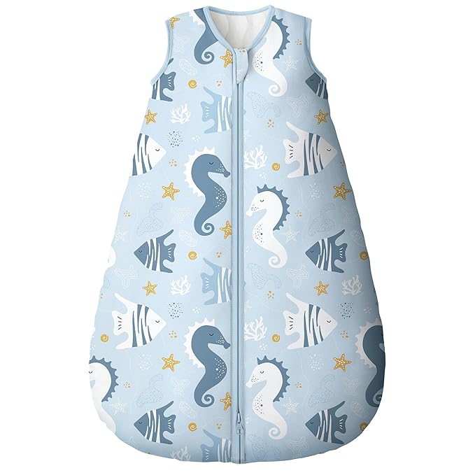 Yoofoss Baby Sleep Sack 12-18 Months, TOG 2.5 Baby Wearable Blanket with 2-Way Zipper, 100% Organic Cotton Fabric Winter Newborn Sleeping Sack, Warm Soft Comfy
