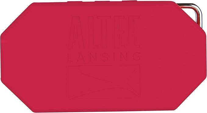 Altec Lansing Mini H2O - Waterproof Bluetooth Speaker, IP67 Certified & Floats in Water, Compact & Portable Speaker for Hiking, Camping, Pool, and Beach, Red