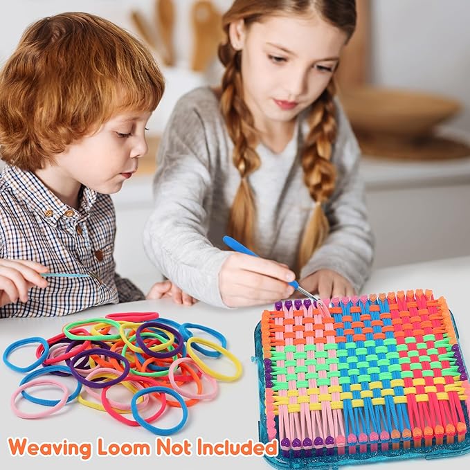 IQKidz 224 PCS Loom Loops Refill for Potholder Weaving Loom Kit Toys, Elastic DIY Arts and Crafts Loops Supplies for Kids Beginners, Perfect Birthday Gifts for 5 6 7 8-12 13 Year Old Girls