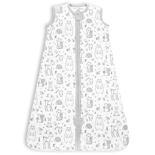 Mama Cheetah Baby Sleep Sack 2.5 TOG, Winter Baby Sleeping Bag with 2-Way Zipper, Organic Cotton Swaddle Transition Wearable Blanket for Boy Girl Infant Toddler, 18-24 Months, 1-Pack