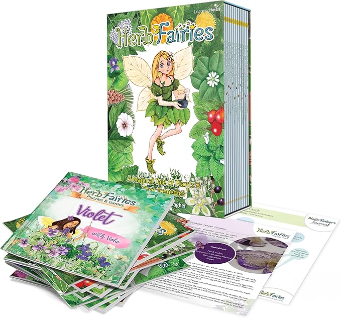Herb Fairies: 13 Plant Books Set & Digital Learning System - Explore Plants & Healing Herbs Through Engaging & Educational Stories - Includes Audiobooks, Printables, Recipes, Crafts, Puzzles & Games