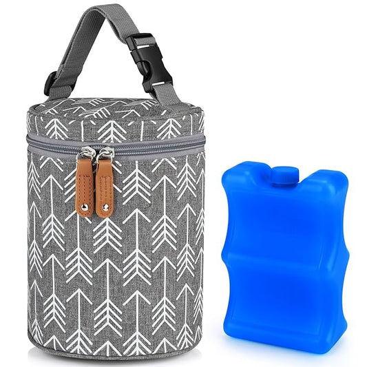 Accmor Breastmilk Cooler Bag, Insulated Baby Bottle Cooler Tote Bags for Nursing Mom Daycare