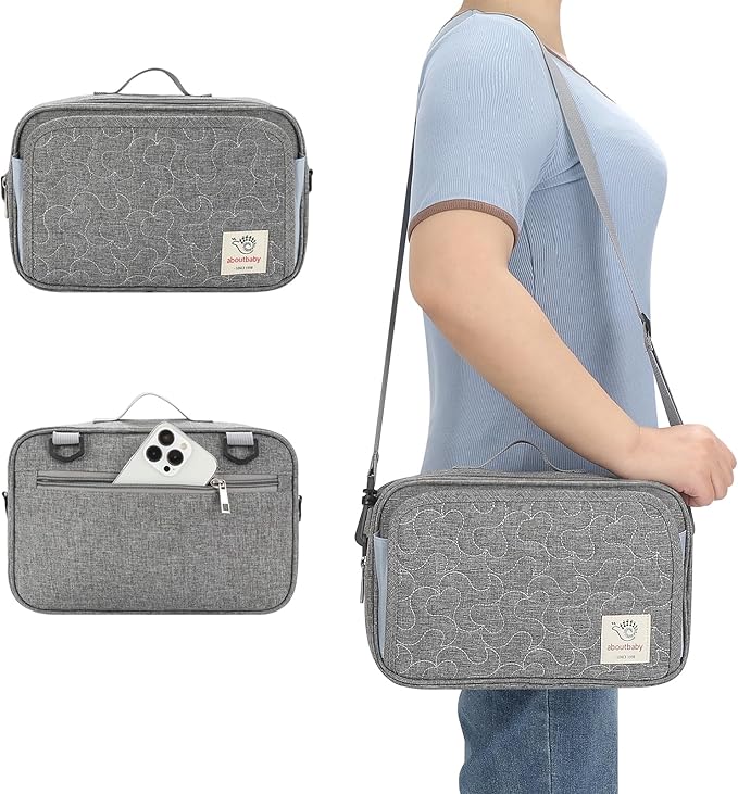 Accmor Stroller Organizer, Universal Stroller Organizer with Insulated Cup Holder Pocket, Dual Purpose Large Capacity Stroller Bag Caddy, Stroller Accessories Fits for Uppababy, Doona, Nuna Strollers