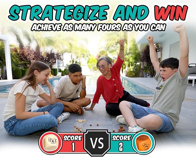 , a Unique 4 in A Row Game, 3D Strategy Board Game for Critical Thinking. The Classic Grid Game in a Sleek Acrylic Cube. Superbly Designed Wooden Cubes. Tactical Game Play for All Ages