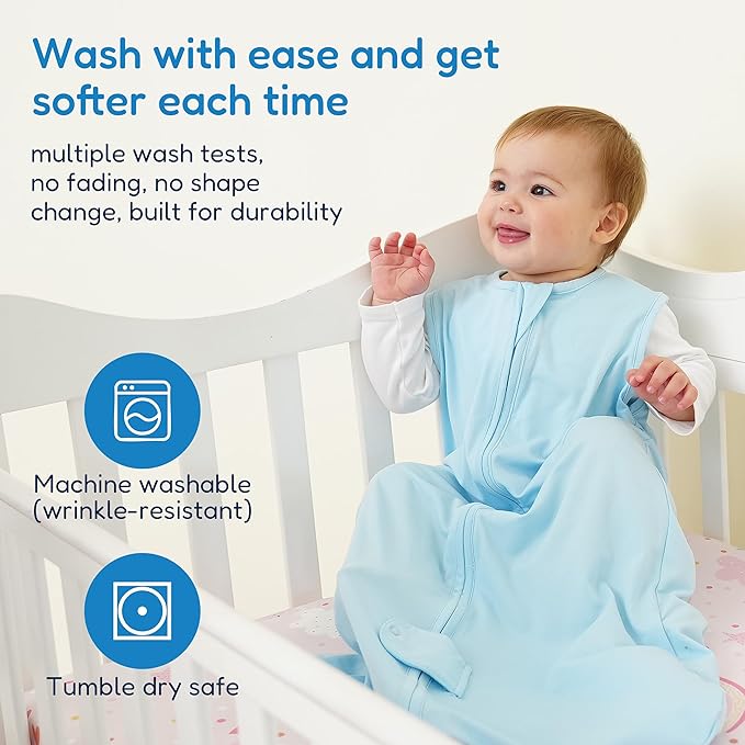 TotAha Sleep Sack 12-18-24 Months 3-Pack, Buttery Soft Baby Wearable Blanket, Light Baby Sleeping Bag with 2-Way Zippers for Boys and Girls, 0.5 TOG