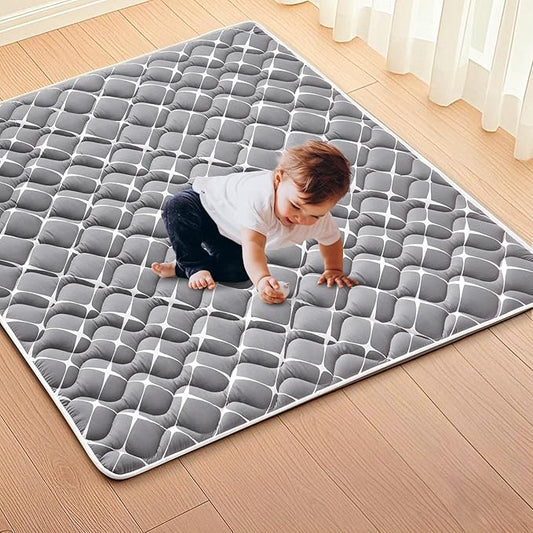 High-Density Foam Baby Play Mat, 50x50 Inches Thicken One-Piece Comfortable and Soft Playmat, Non Slip Machine Washable Floor Mat for Infants, Tapete Para Bebes,Toddlers