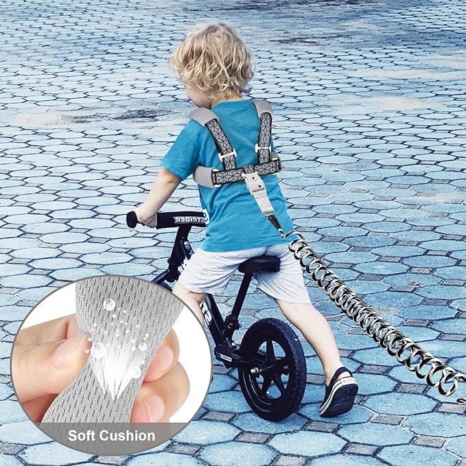 Accmor Toddler Harness Leash, Reflective Kid Harness with Anti Lost Wrist Link, Child Walking Harness Kids Leash Wristband Belt with Lock for Baby Boys Girls to Outdoor Travel